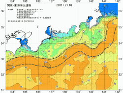 関東・東海海況速報/広域(2011/02/10)