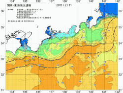 関東・東海海況速報/広域(2011/02/11)