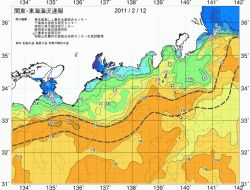 関東・東海海況速報/広域(2011/02/12)