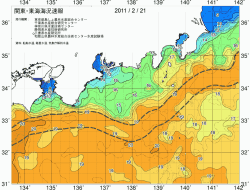 関東・東海海況速報/広域(2011/02/21)