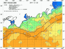 関東・東海海況速報/広域(2011/02/22)