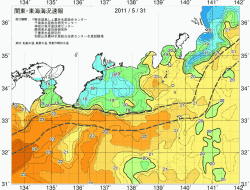 関東・東海海況速報/広域(2011/05/31)