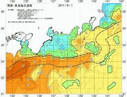 関東・東海海況速報/広域(2011/06/01)