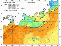 関東・東海海況速報/広域(2011/06/04)