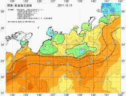 関東・東海海況速報/広域(2011/06/05)