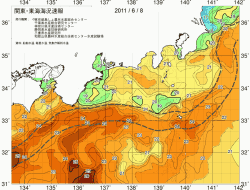 関東・東海海況速報/広域(2011/06/08)