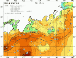 関東・東海海況速報/広域(2011/06/09)
