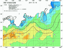 関東・東海海況速報/広域(2011/06/18)