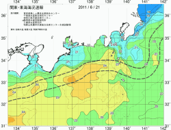 関東・東海海況速報/広域(2011/06/21)