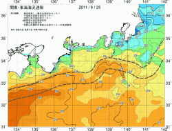 関東・東海海況速報/広域(2011/06/25)