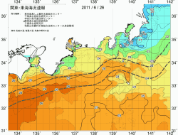 関東・東海海況速報/広域(2011/06/26)
