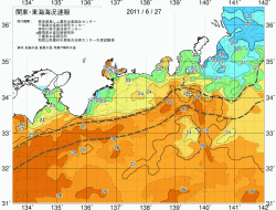 関東・東海海況速報/広域(2011/06/27)
