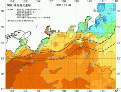 関東・東海海況速報/広域(2011/06/28)