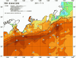 関東・東海海況速報/広域(2011/07/03)