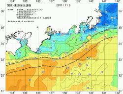 関東・東海海況速報/広域(2011/07/06)