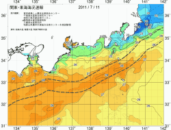 関東・東海海況速報/広域(2011/07/11)
