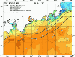 関東・東海海況速報/広域(2011/07/12)