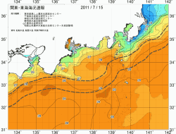 関東・東海海況速報/広域(2011/07/15)
