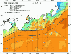 関東・東海海況速報/広域(2011/07/21)