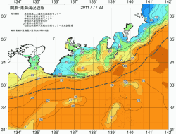 関東・東海海況速報/広域(2011/07/22)