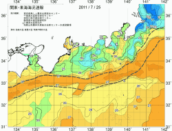 関東・東海海況速報/広域(2011/07/25)