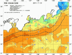 関東・東海海況速報/広域(2011/07/31)