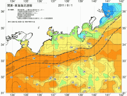 関東・東海海況速報/広域(2011/08/01)