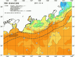 関東・東海海況速報/広域(2011/08/04)