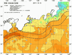関東・東海海況速報/広域(2011/08/06)