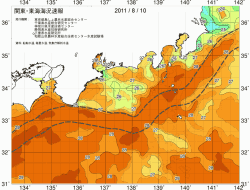 関東・東海海況速報/広域(2011/08/10)