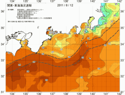 関東・東海海況速報/広域(2011/08/12)
