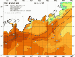 関東・東海海況速報/広域(2011/08/15)