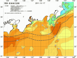 関東・東海海況速報/広域(2011/08/17)