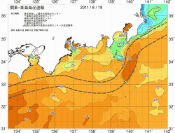 関東・東海海況速報/広域(2011/08/18)