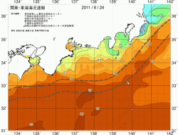 関東・東海海況速報/広域(2011/08/24)