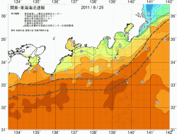 関東・東海海況速報/広域(2011/08/25)