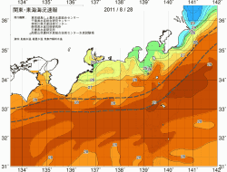 関東・東海海況速報/広域(2011/08/28)