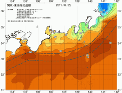 関東・東海海況速報/広域(2011/08/29)