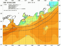 関東・東海海況速報/広域(2011/09/04)