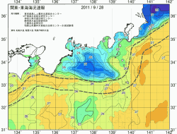 関東・東海海況速報/広域(2011/09/28)
