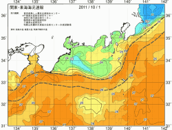 関東・東海海況速報/広域(2011/10/01)