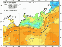 関東・東海海況速報/広域(2011/10/02)