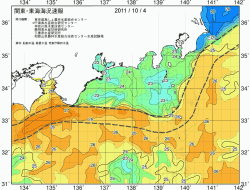 関東・東海海況速報/広域(2011/10/04)