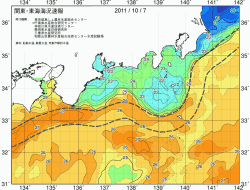 関東・東海海況速報/広域(2011/10/07)