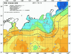 関東・東海海況速報/広域(2011/10/09)