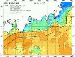 関東・東海海況速報/広域(2011/10/17)