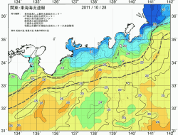 関東・東海海況速報/広域(2011/10/28)