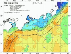 関東・東海海況速報/広域(2011/11/28)
