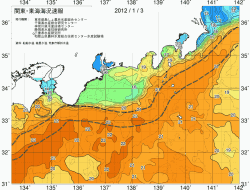 関東・東海海況速報/広域(2012/01/03)