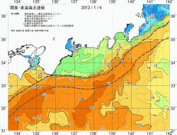 関東・東海海況速報/広域(2012/01/04)